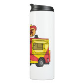 Cartoon von Hot Dog Futter LKW Thermosbecher (Nach rechts gedreht)