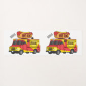 Cartoon von Hot Dog Futter LKW Yogamatte (Rückseite (Horizontal))