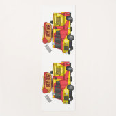 Cartoon von Hot Dog Futter LKW Yogamatte (Vorderseite)