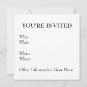 Cartoon von Jägern und Hunden Einladung (Rückseite)