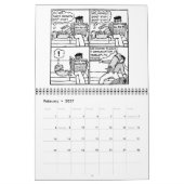 Cartoon von Leash Dog 2 - Kalender (Feb 2027)