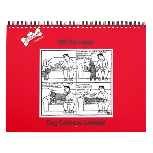 Cartoon von Leash Dog 2 - Kalender (Titelbild)