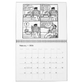 Cartoon von Leash Dog 2 - Kalender (Feb 2026)
