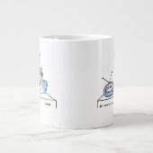 Cartoon von lustigen Plastik- oder Kosmetikchirurg Jumbo-Tasse (Vorderseite)