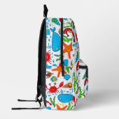 Cartoon von Meerestieren Bedruckter Rucksack (Links)