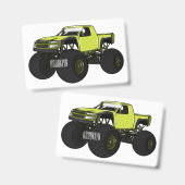 Cartoon von Monster Ausweis (Vorder- & Rückseite)