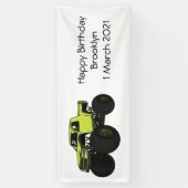 Cartoon von Monster Banner (Vertikal)