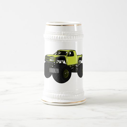 Cartoon von Monster Bierglas (Mittel)