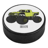 Cartoon von Monster Eishockey Puck (3/4)