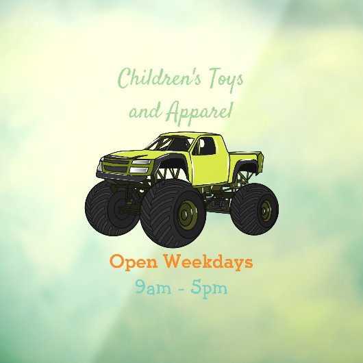 Cartoon von Monster Fensteraufkleber (Blatt 3)