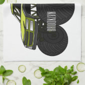 Cartoon von Monster Geschirrtuch (Gefaltet)