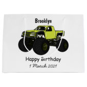 Cartoon von Monster Große Geschenktüte (Vorderseite)