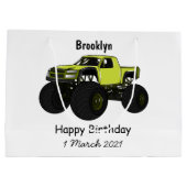 Cartoon von Monster Große Geschenktüte (Rückseite)