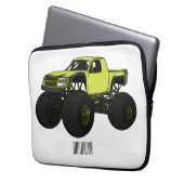 Cartoon von Monster Laptopschutzhülle (Vorderseite Links)