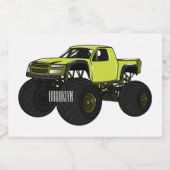 Cartoon von Monster Lebensmitteletikett (Einzelnes Label)