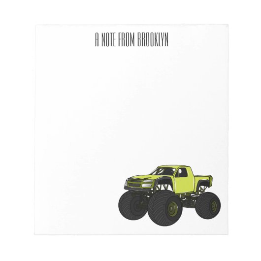 Cartoon von Monster Notizblock (Vorderseite)