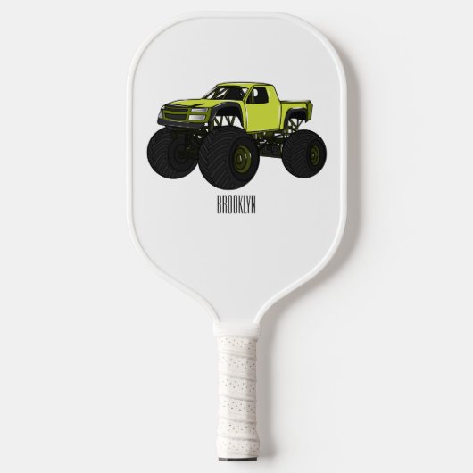 Cartoon von Monster Pickleball Schläger (Vorderseite)