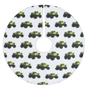 Cartoon von Monster Polyester Weihnachtsbaumdecke