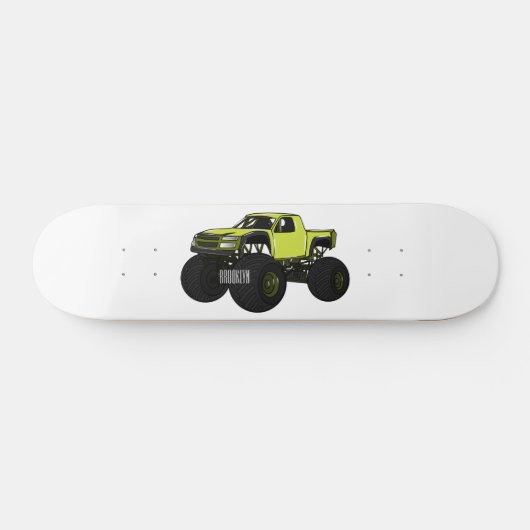 Cartoon von Monster Skateboard (Horizontal)