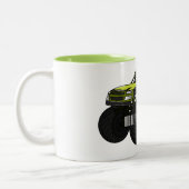 Cartoon von Monster Zweifarbige Tasse (Links)