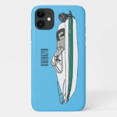 Cartoon von Motorbooten Case-Mate iPhone Hülle (Rückseite)