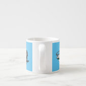 Cartoon von Motorbooten Espressotasse (Rückseite)