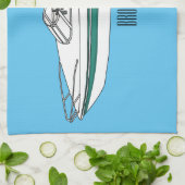 Cartoon von Motorbooten Geschirrtuch (Gefaltet)