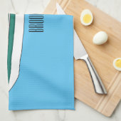 Cartoon von Motorbooten Geschirrtuch (Viertel Falte)