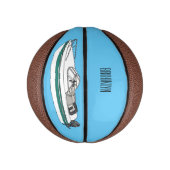 Cartoon von Motorbooten Mini Basketball (Vertikal)