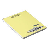 Cartoon von Motorbooten Notizblock (angewinkelt)