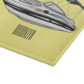 Cartoon von Motorbooten Schneidebrett (Ecke)