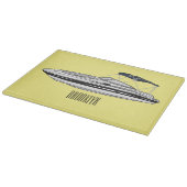 Cartoon von Motorbooten Schneidebrett (Ecke)