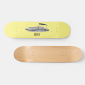 Cartoon von Motorbooten Skateboard (Horizontal)