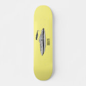 Cartoon von Motorbooten Skateboard (Vorne)