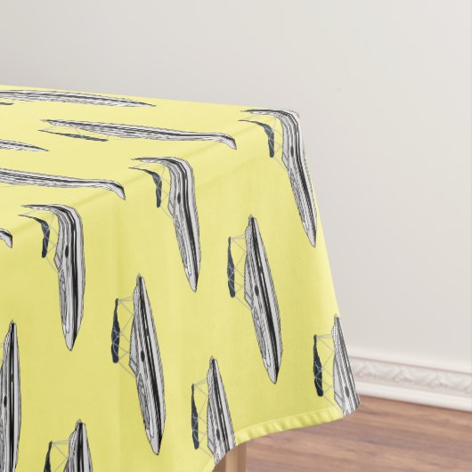 Cartoon von Motorbooten Tischdecke (Beispiel)