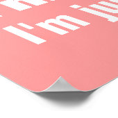 Cartoon von Niedlich und Lazy Panda Poster (Ecke)