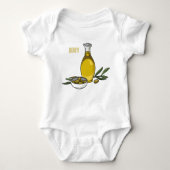 Cartoon von Olivenöl Baby Strampler (Vorderseite)
