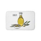 Cartoon von Olivenöl Badematte (Vorderseite)