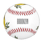 Cartoon von Olivenöl Baseball (Vorderseite)