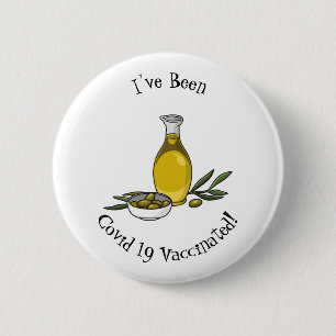 Cartoon von Olivenöl Button