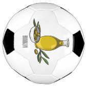 Cartoon von Olivenöl Fußball (Gedreht)