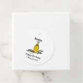 Cartoon von Olivenöl Geschenkanhänger (Beispiel)