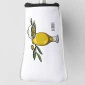 Cartoon von Olivenöl Golf Headcover (Rotieren 90)