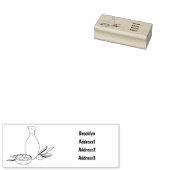 Cartoon von Olivenöl Gummistempel (Stempel)
