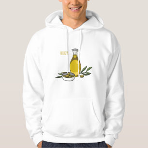 Cartoon von Olivenöl Hoodie