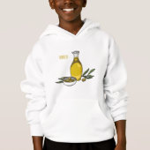 Cartoon von Olivenöl Hoodie (Vorderseite)