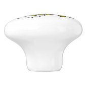 Cartoon von Olivenöl Keramikknauf (Seitenansicht)