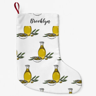 Cartoon von Olivenöl Kleiner Weihnachtsstrumpf