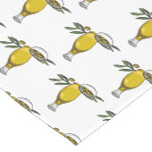 Cartoon von Olivenöl Kurzer Tischläufer (Ecke)