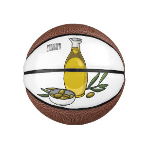 Cartoon von Olivenöl Mini Basketball